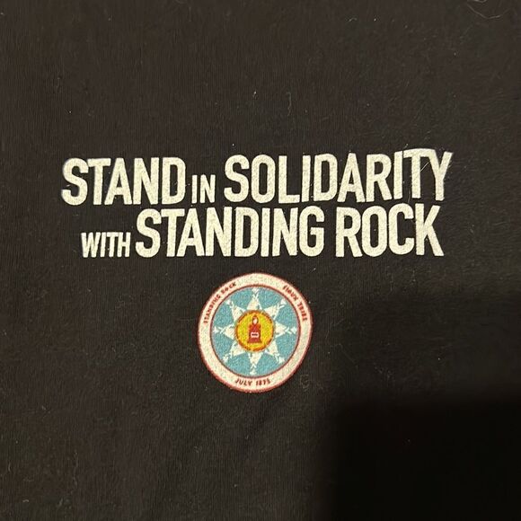 NWOT size small 2016 Stand in Solidarity with Standing Rock fundraiser SS tshirt - Picture 3 of 9